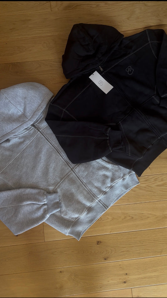 Zip-up “Lines” Hoodie