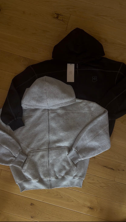 Zip-up “Lines” Hoodie