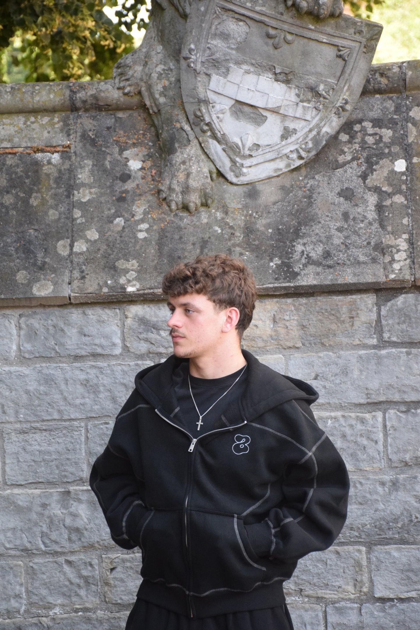 Zip-up “Lines” Hoodie