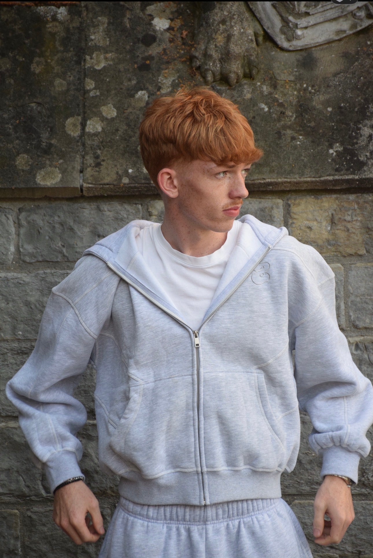 Zip-up “Lines” Hoodie