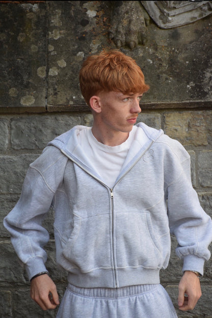 Zip-up “Lines” Hoodie